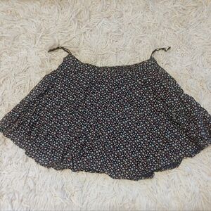 Denim & Supply Ralph Lauren Navy Multi Color Floral Print Skirt SZ XL